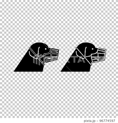 dog profile face with muzzle icon dog profile face with muzzle icon 96774597