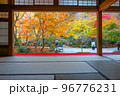 和室から日本庭園を望む 96776231