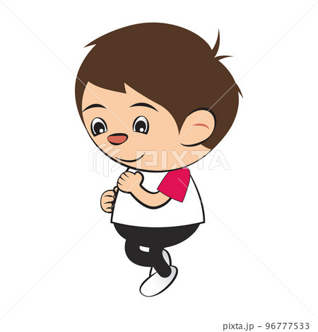 Clipart of cartoon version of man work out by run Clipart of cartoon version of man work out by run 96777533