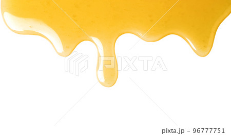 Fresh sweet honey flowing on white background 96777751