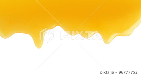Fresh sweet honey flowing on white background Fresh sweet honey flowing on white background 96777752