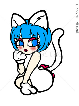 白猫の格好した女の子 96777781