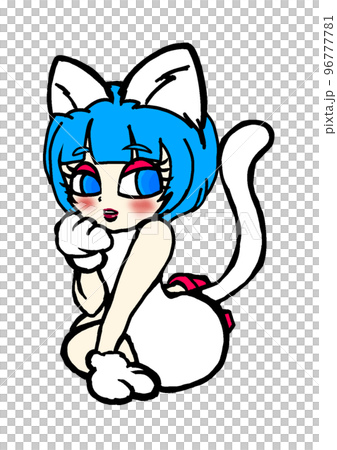 白猫の格好した女の子 96777781