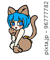 茶猫の格好した女の子 96777782