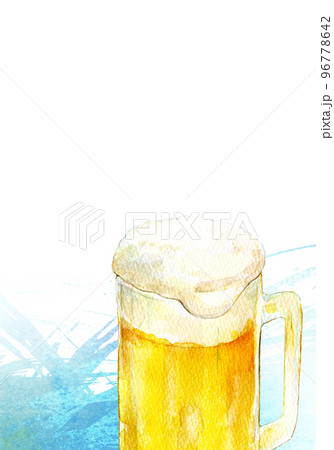 生ビール 水彩イラスト 生ビール 水彩イラスト 96778642
