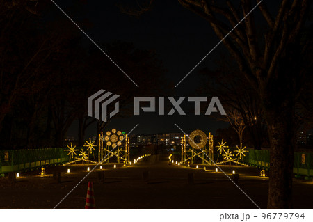 秋の夜紅葉の熊本城とライトアップとお城祭り 秋の夜紅葉の熊本城とライトアップとお城祭り 96779794