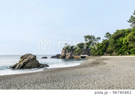高知県高知市 高知を代表する観光名所 晴天の桂浜 高知県高知市 高知を代表する観光名所 晴天の桂浜 96780862