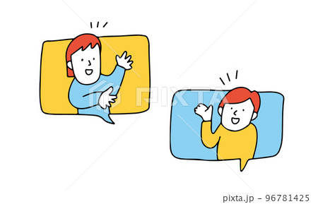 会話する人々 96781425