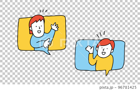 会話する人々 96781425