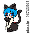 黒猫の格好した女の子 96783595