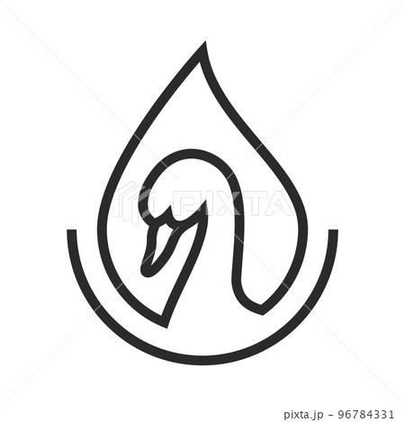 Duck logo vector 96784331