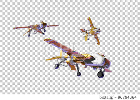 無人機（飛機類型：編隊飛行：透明材質） 96784364