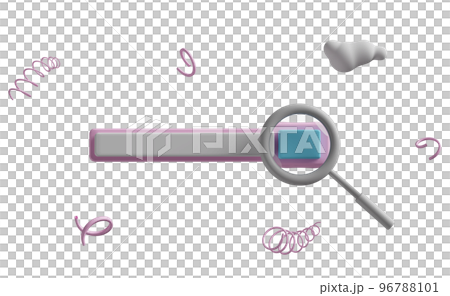 grey magnifying glass with blank search bar,cloud isolated. minimal web search engine or web browsing concept,3d illustration or 3d render grey magnifying glass with blank search bar,cloud isolated. minimal web search engine or web browsing concept,3d illustration or 3d render 96788101