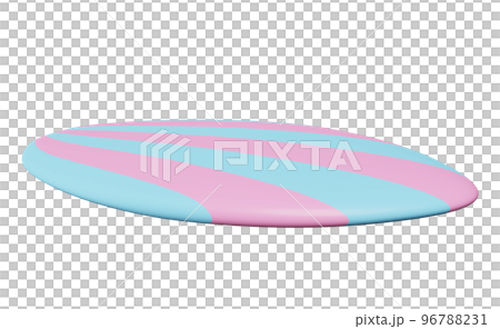 pink blue surfboard isolated. summer travel concept, 3d illustration or 3d render pink blue surfboard isolated. summer travel concept, 3d illustration or 3d render 96788231