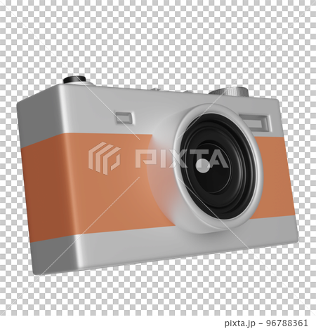 silver color camera isolated. 3d illustration or 3d render silver color camera isolated. 3d illustration or 3d render 96788361