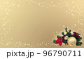 クリスマスデコレーション・キラキラ・オーナメント・もみの木・シャンパンのような金色の背景 クリスマスデコレーション・キラキラ・オーナメント・もみの木・シャンパンのような金色の背景 96790711