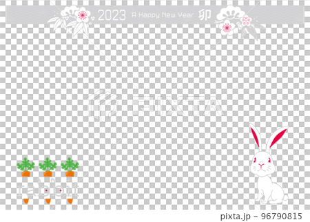 2023 zodiac rabbit postcard design 17A 2023 zodiac rabbit postcard design 17A 96790815