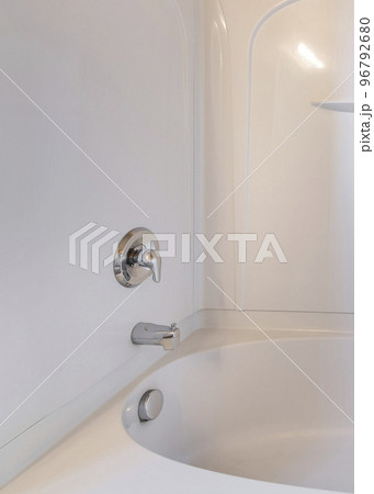 Vertical Alcove tub-shower combo kit with wall mounted shower head and faucet 96792680