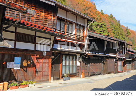 中山道木曽路 奈良井宿の町並み 中山道木曽路 奈良井宿の町並み 96792977