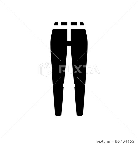 cigarette pants clothes glyph icon vector illustration 96794455
