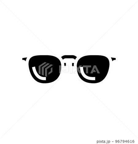 style glasses optical glyph icon vector illustration 96794616