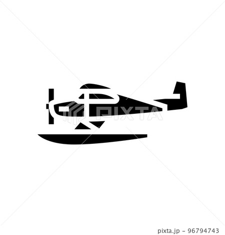 floatplane airplane aircraft glyph icon vector illustration floatplane airplane aircraft glyph icon vector illustration 96794743