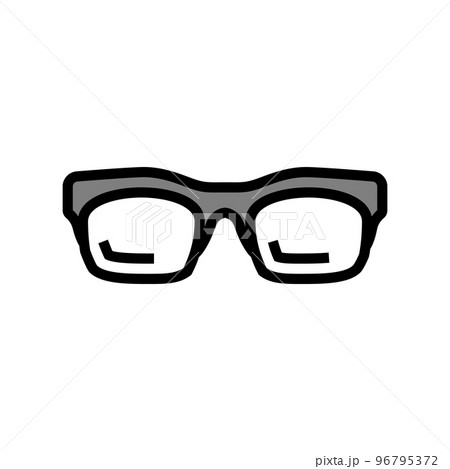 stylish glasses frame color icon vector illustration stylish glasses frame color icon vector illustration 96795372