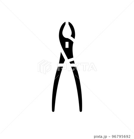 gas pliers glyph icon vector illustration 96795692