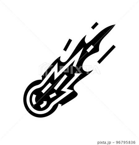 fireball glyph icon vector illustration fireball glyph icon vector illustration 96795836