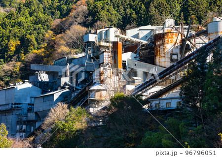 東京都奥多摩町 奥多摩工業氷川工場の巨大プラント 東京都奥多摩町 奥多摩工業氷川工場の巨大プラント 96796051