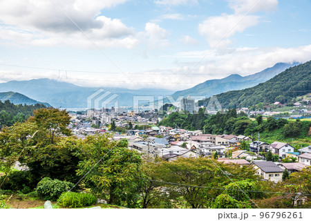 《長野県》湯田中渋温泉郷の風景俯瞰 96796261