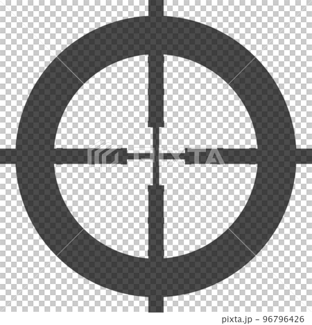 Aim illustration transparent deformed black 96796426