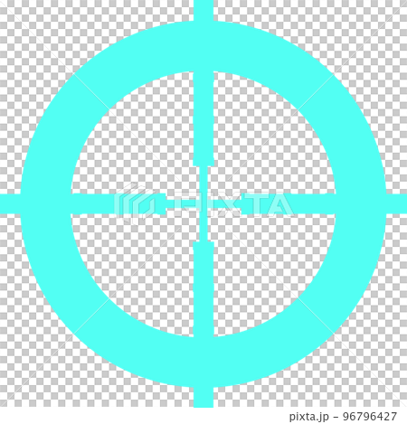 Aim illustration transparent deformed green 96796427