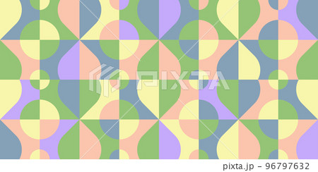 Abstract pattern from simple geometric figures 96797632