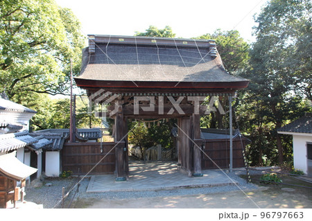室津のまちなみ　賀茂神社　四脚門(表門)　背面　兵庫県たつの市御津町室津 96797663