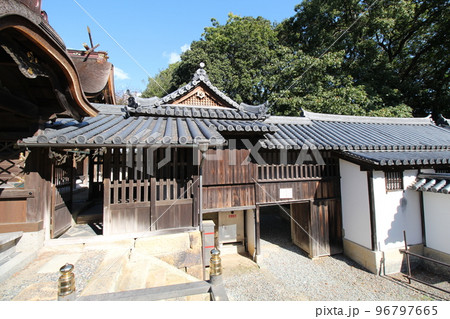 室津のまちなみ 賀茂神社 払所・贄殿・二の神庫 兵庫県たつの市御津町室津 室津のまちなみ 賀茂神社 払所・贄殿・二の神庫 兵庫県たつの市御津町室津 96797665
