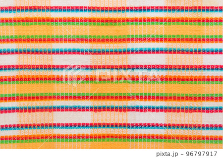 Vintage Colored Fabric Abstract Line Pattern Stripe Textile Texture Background Style Material Colorful Design 96797917