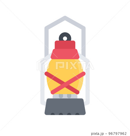 beach and camping icons, lamp 96797962