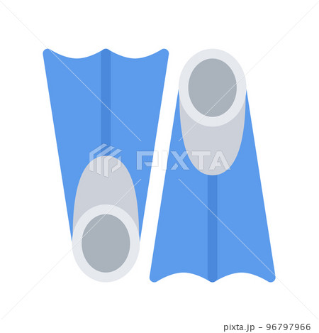 beach and camping icons, flippers 96797966