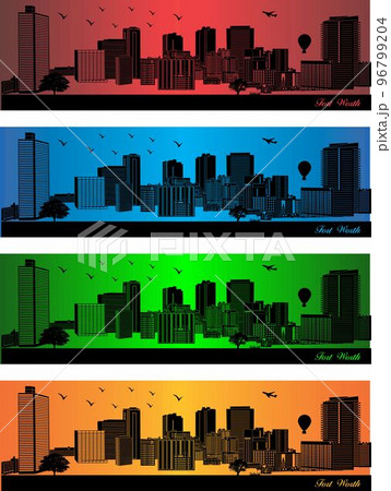 Fort Worth city in a four different colors Fort Worth city in a four different colors 96799204