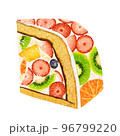 フルーツケーキ　ズコットケーキ　ドームケーキ　一切れ 96799220