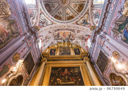frescoe in hospital de los venerables, Seville, spain frescoe in hospital de los venerables, Seville, spain 96799649