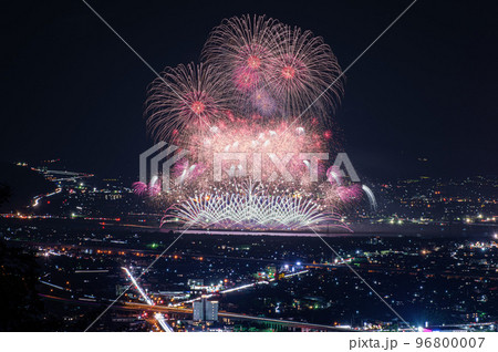 やつしろ全国花火「ミュージック花火」 96800007