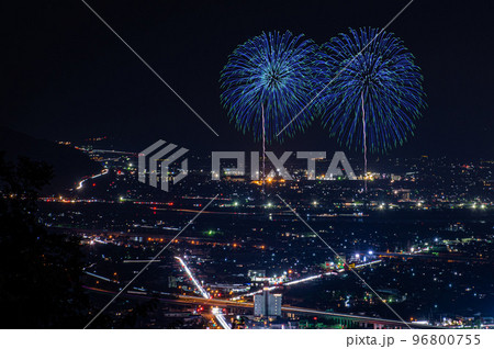 やつしろ全国花火「特大スターマイン」 96800755