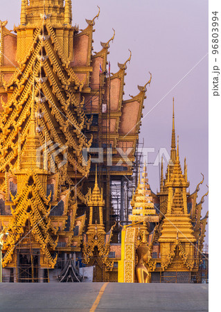 Buddha statue at in Temple (Thai language 96803994