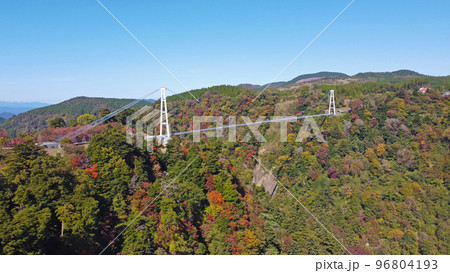 九重夢大吊橋のドローン撮影 九重夢大吊橋のドローン撮影 96804193