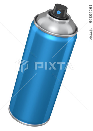 Can of spray paint isolated on white background. Spray bottle and dispenser Can of spray paint isolated on white background. Spray bottle and dispenser 96804261