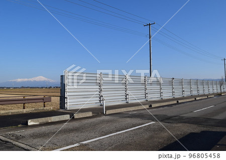 防雪柵 雪国の吹雪対策 96805458