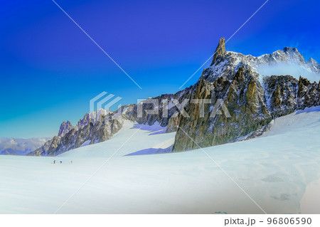 Monte Bianco, Mont Blanc landscape and Dent du Geant, Aosta Valley, Italy Monte Bianco, Mont Blanc landscape and Dent du Geant, Aosta Valley, Italy 96806590