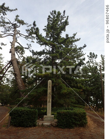京都府北部の宮津市、日本海の宮津湾にあり、日本三景と言われている特別名勝の天橋立(あまのはしだて) 京都府北部の宮津市、日本海の宮津湾にあり、日本三景と言われている特別名勝の天橋立(あまのはしだて) 96807466